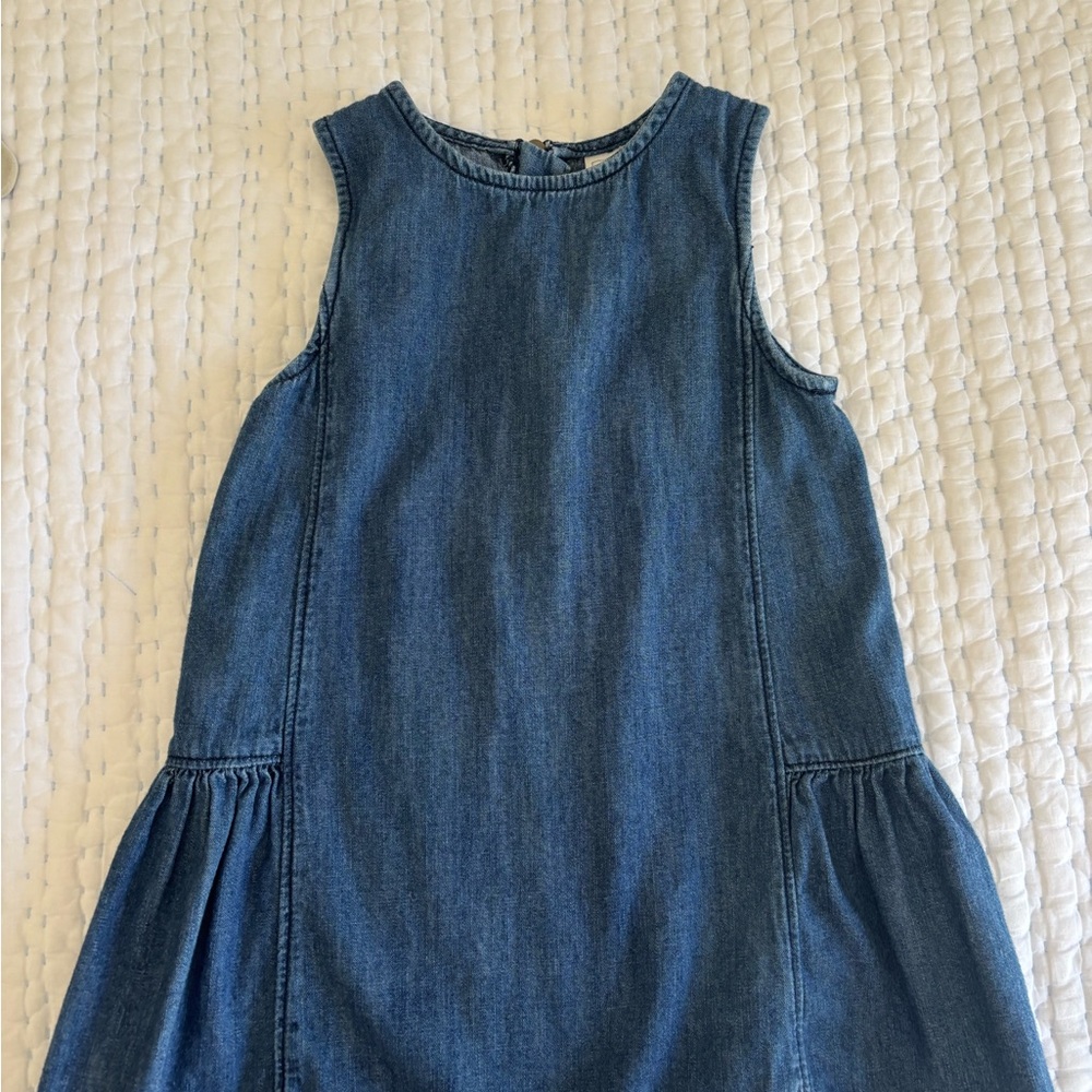 GAP Girls' Sleeveless Denim A-Line Dress - Cute jumper for fall!